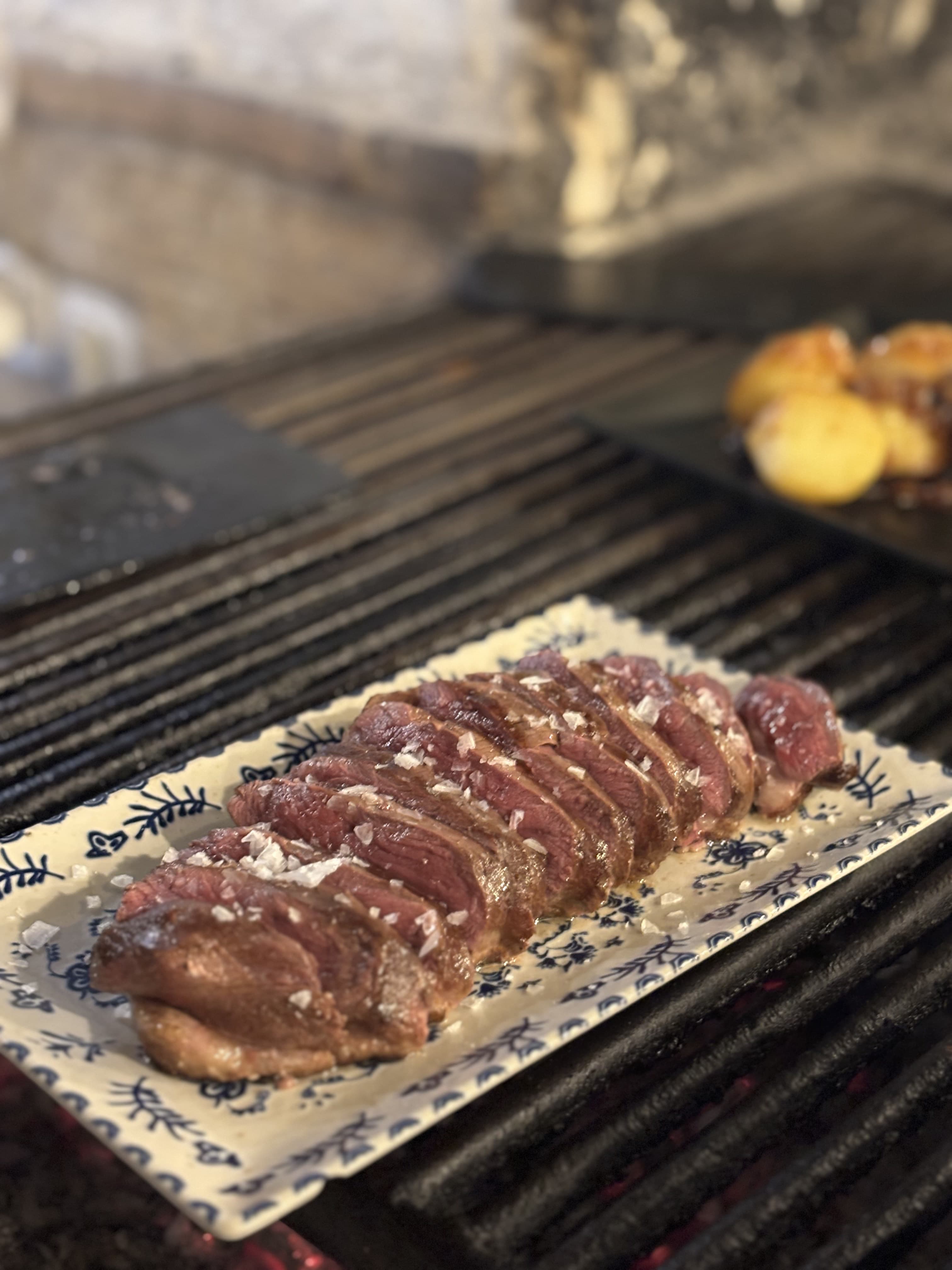 Magret de pato a la brasa