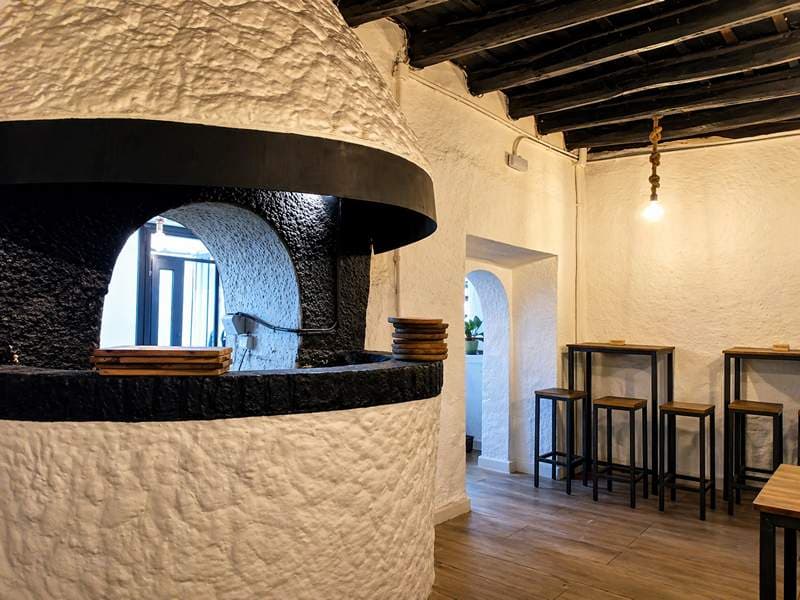 Brasa del restaurante